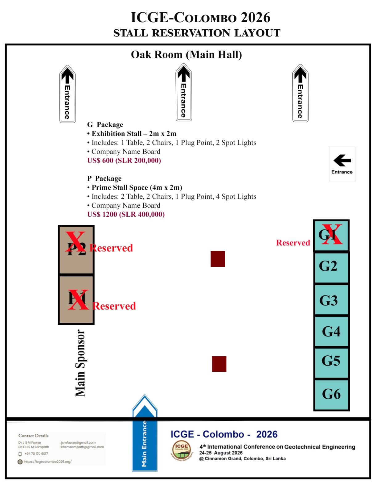 ICGE Colombo 2026 Exhibition Layout